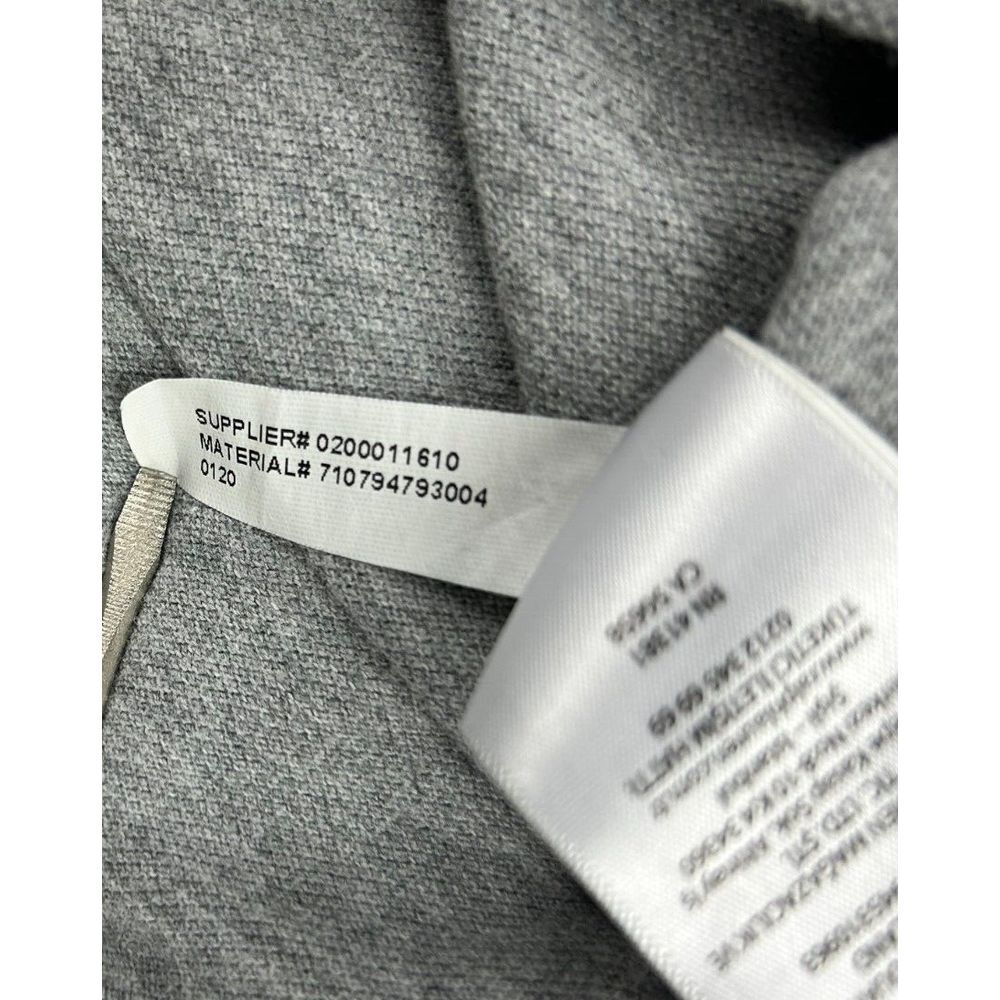 Polo Ralph Lauren Custom Slim Fit Men L Gray Embordered Big Pony Red White Blue - Picture 8 of 9